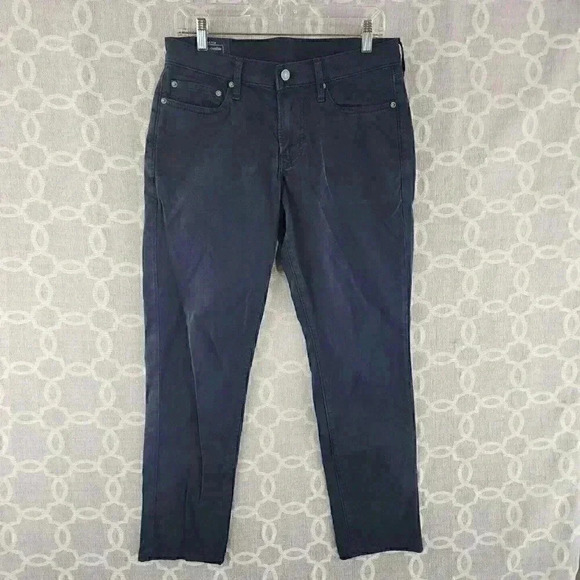 Abercrombie & Fitch Stretch Navy Blue Skinny  Ankle Chino Pants  30x30 - Picture 1 of 7